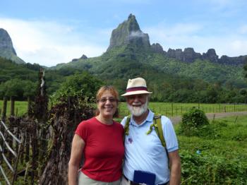 Nili Olay and Jerry Vetowich on Moorea. 